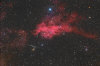 Sh2-154 with meteor