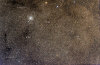 M11 Open Cluster map